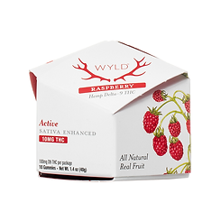 Wyld 100mg — Raspberry 10mg (Active · Sativa)