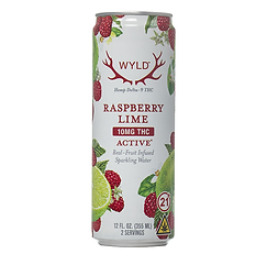 Wyld Sparkling Water — Raspberry Lime 10mg (Active)
