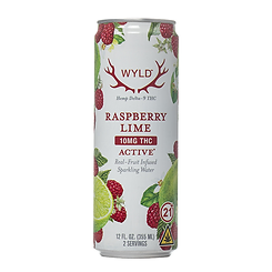 Wyld Sparkling Water — Raspberry Lime 10mg (Active)