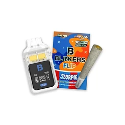Blinkers Flip Slurpie — Blue Razz · Orange Crush 2G + Hash Hole