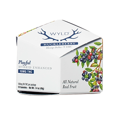 Wyld 100mg — Huckleberry 10mg (Playful · Hybrid)