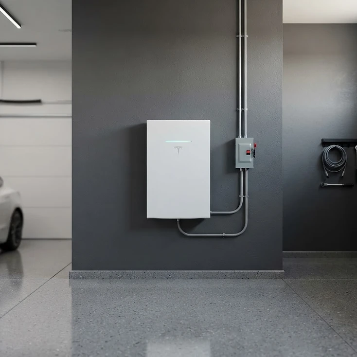 Residential battery storage installed by 2E Electrical