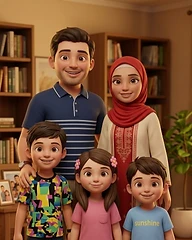 DadGram family cartoon