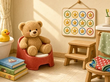 Cover for Potty Training Without the Stress: A Dad's Guide to Getting Little Ones School-Ready