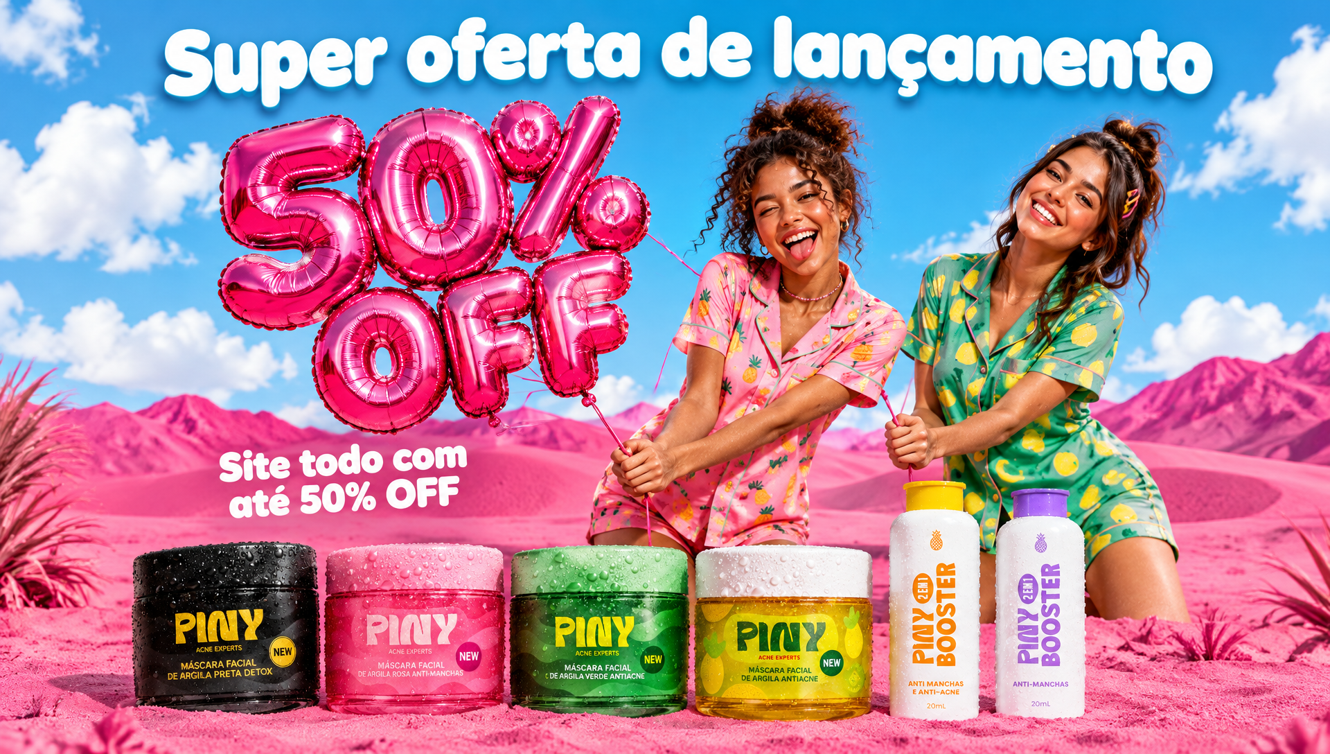 Super oferta de lançamento - site todo com até 50% OFF - PINY