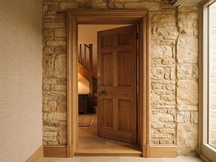 A made-to-order internal oak door