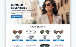 Mockup del sito faboptical.it