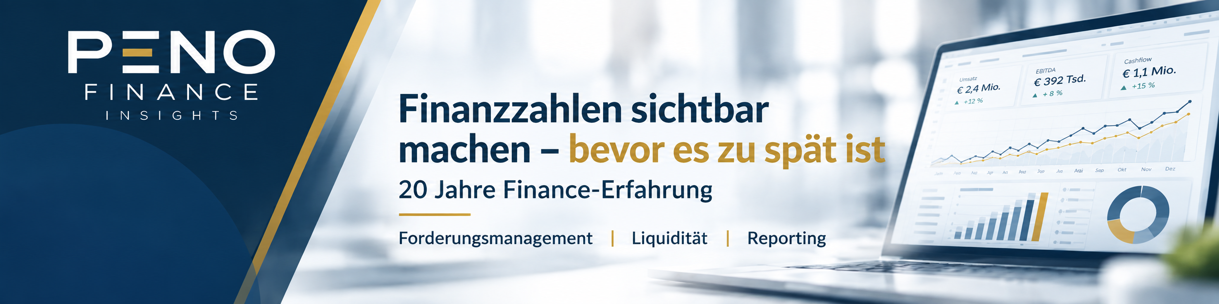 Peno Finance Insights — Dashboard Vorschau