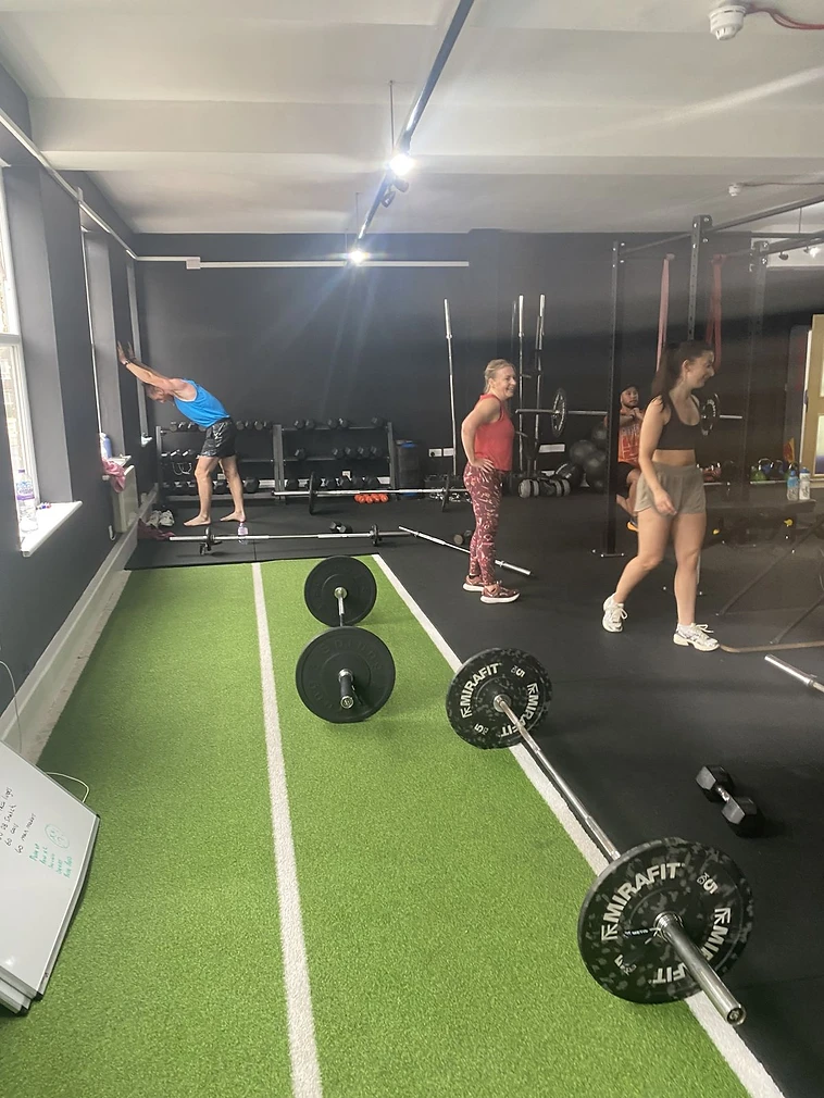 Inside Crew42 gym, Crosby
