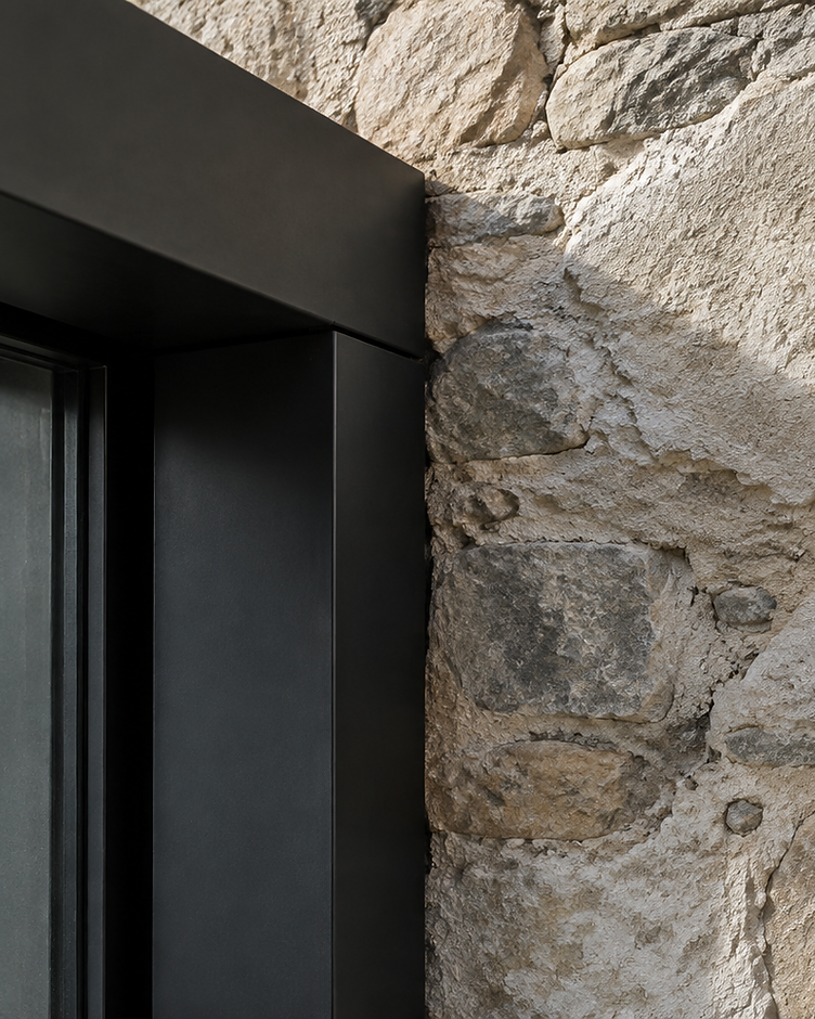 Ambiance : détail de matières au sein d'une architecture rénovée