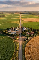 Farmland at first light in the Eastern Cape