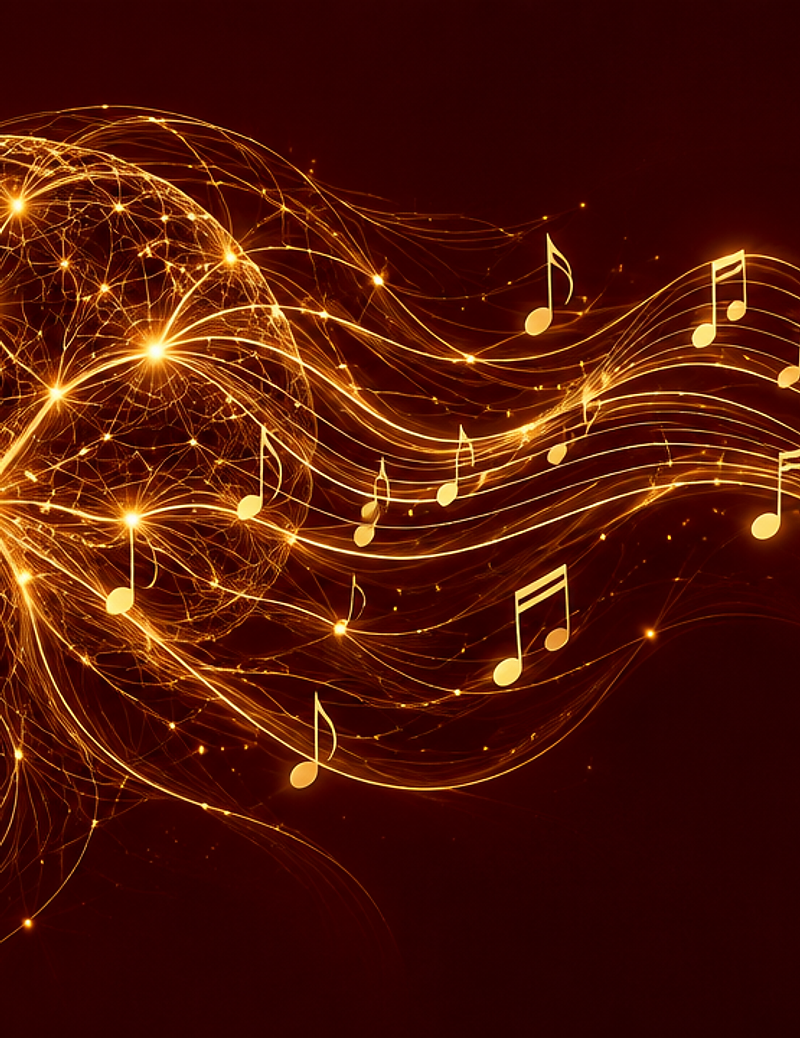 Visualización de redes neuronales y ondas musicales