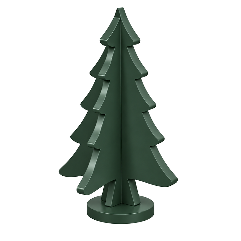 Heritage Pine hand-painted paint-grade HDF Christmas tree without star topper