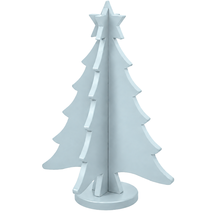 Polar Sky hand-painted paint-grade HDF Christmas tree with star topper
