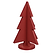 Ribbon Red painted paint-grade HDF tree, gallery thumbnail 1