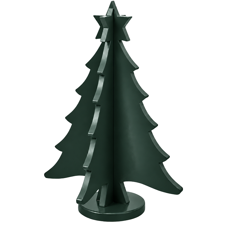 Heritage Pine hand-painted paint-grade HDF Christmas tree with star topper