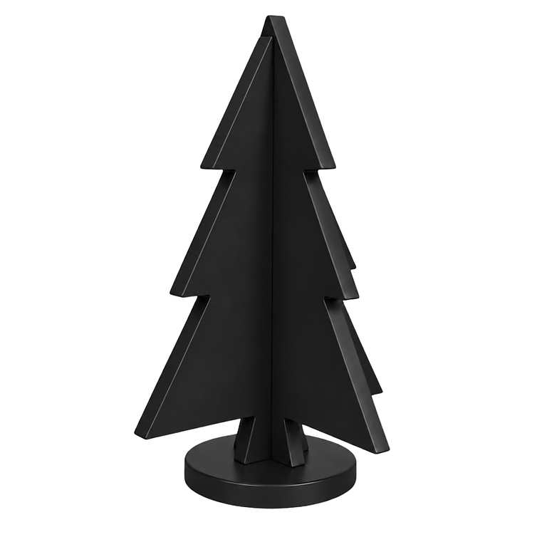 Night Before Christmas hand-painted paint-grade HDF Christmas tree product view