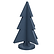Twilight Blue painted paint-grade HDF tree, gallery thumbnail 1