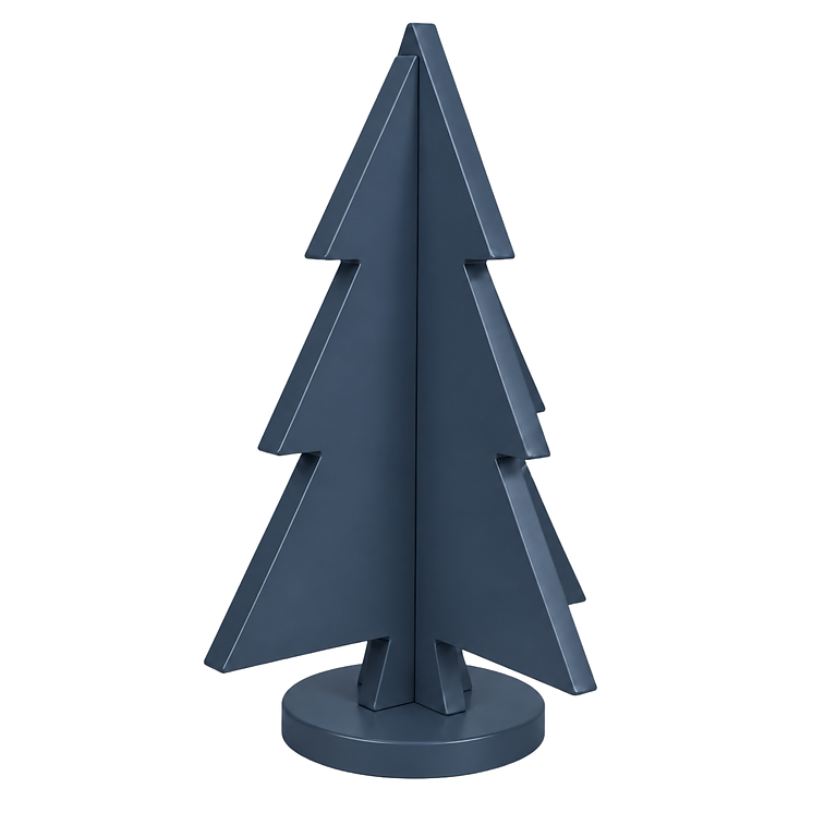 Twilight Blue hand-painted paint-grade HDF Christmas tree product view