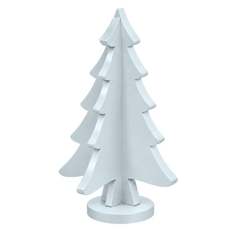 Polar Sky hand-painted paint-grade HDF Christmas tree without star topper
