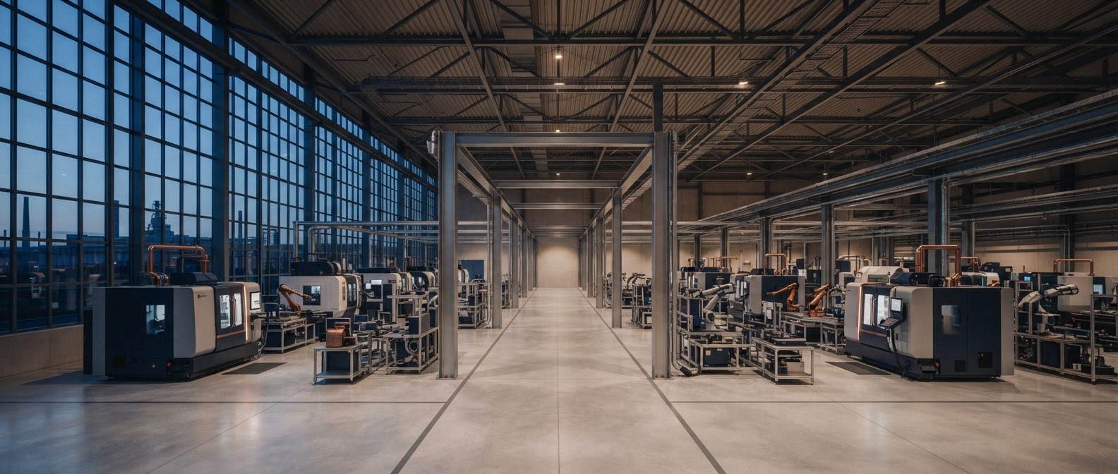 Modern manufacturing floor