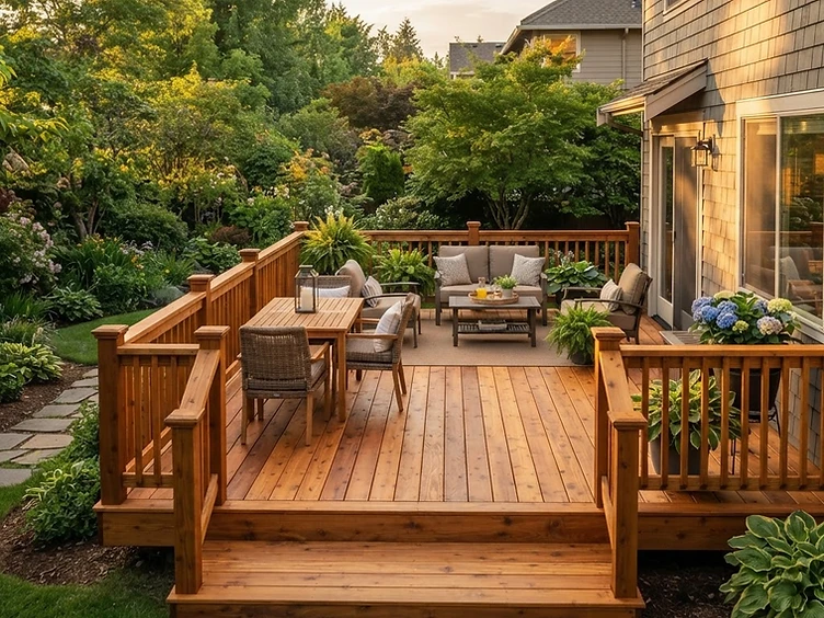 Deck staining and restoration by East Home Improvements