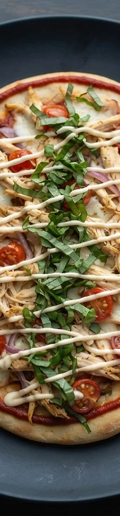 Rustic Tuscan Chicken & Tomato Flatbread