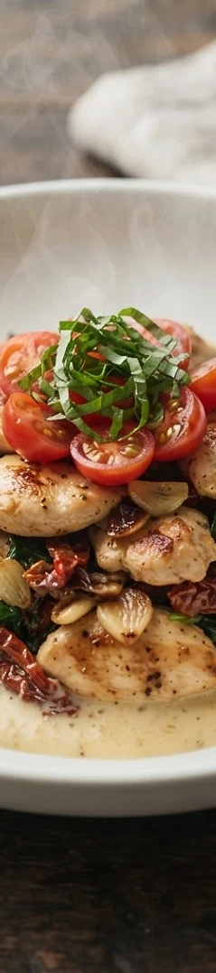 Rustic Tuscan Chicken Skillet