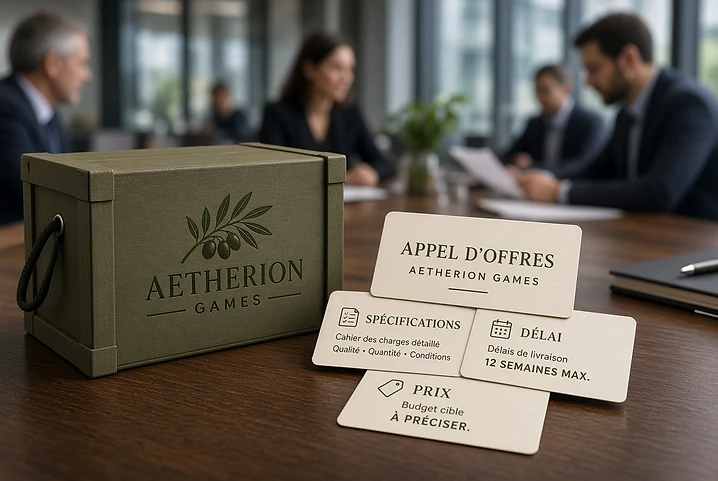 Jeu de cartes personnalisé sur un stand de salon professionnel