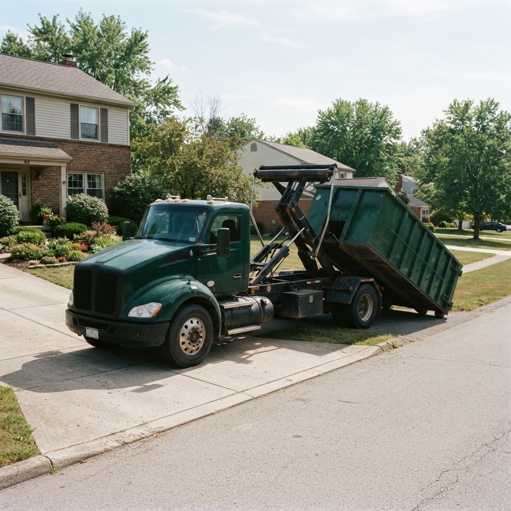 14 Yard Dumpster Carrier Truck