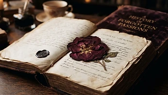 Editorial image — silk and candlelight in warm berry tones