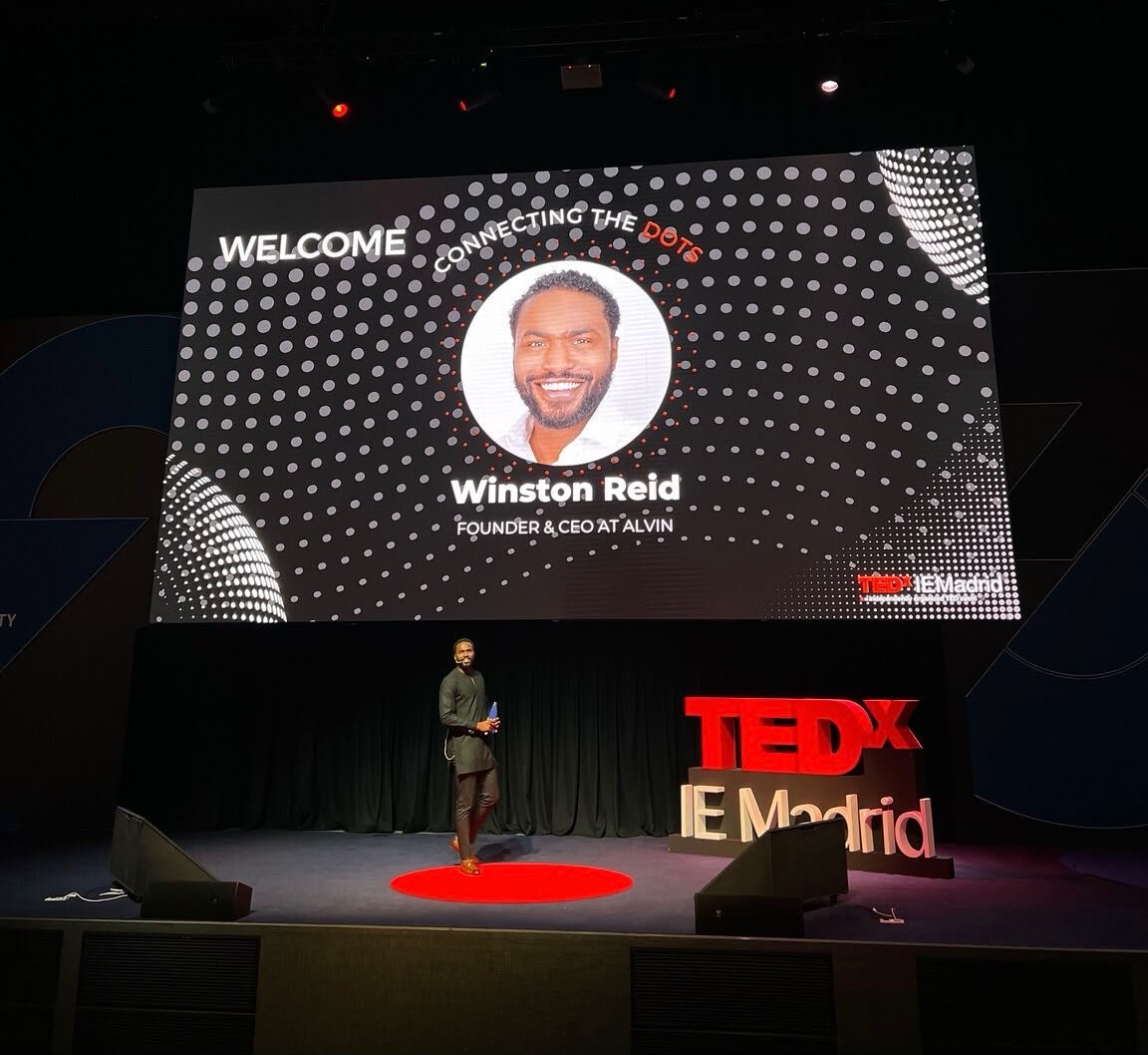Winston Reid speaking at TEDx IE University in Madrid
