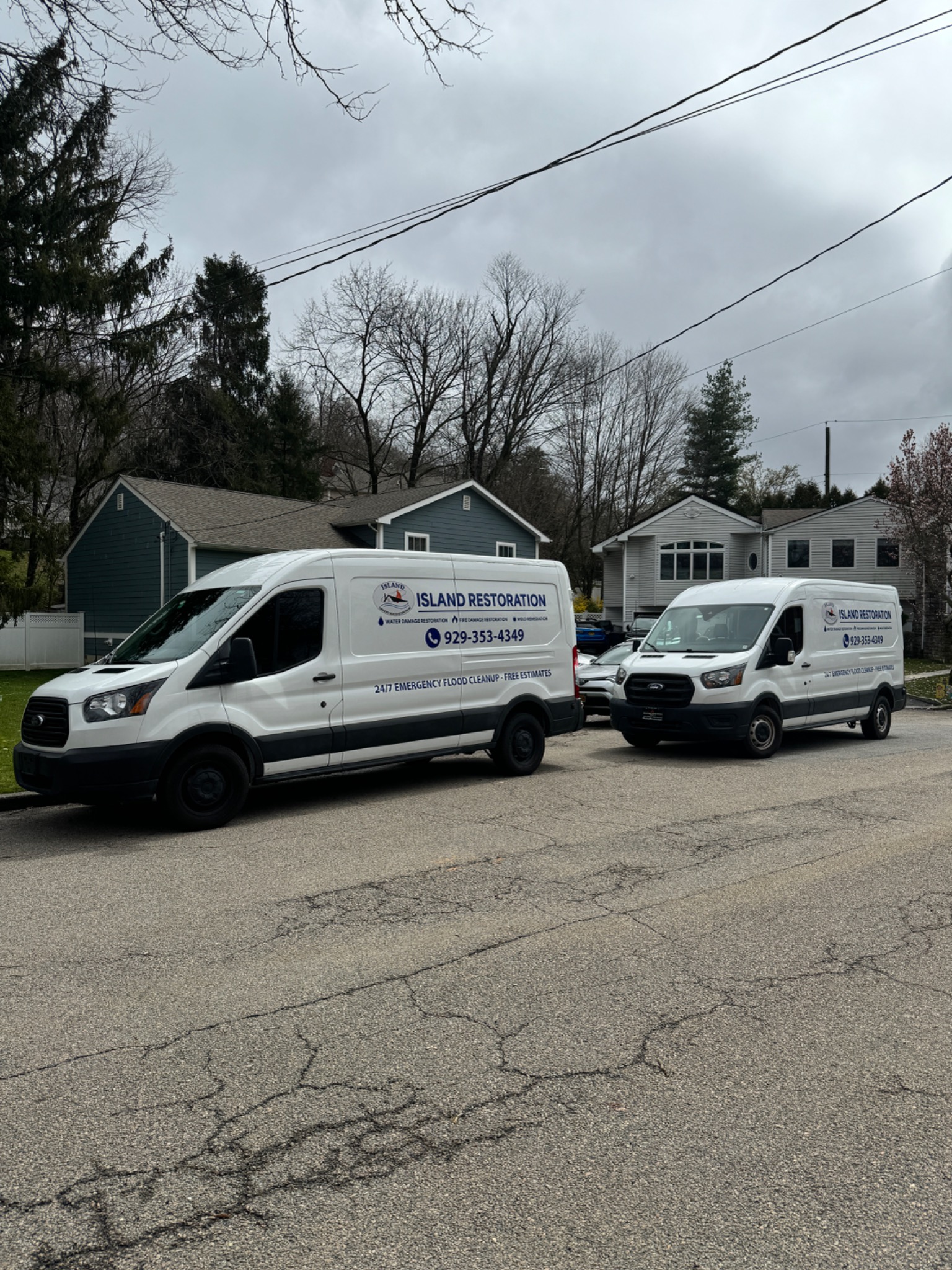 Island Emergency Disaster Restoration emergency vehicle