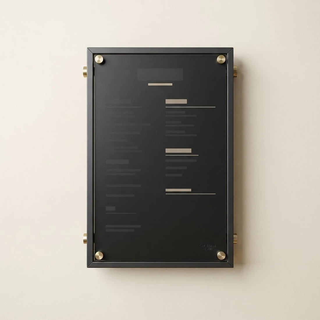 Wall Menu Board — view 1