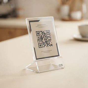 QR Menu Stand