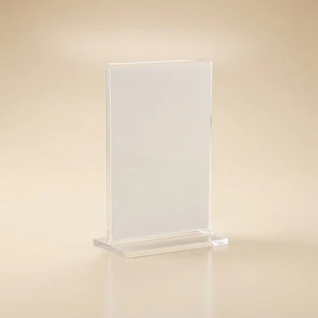 Clear Acrylic T-Stand Menu Holder