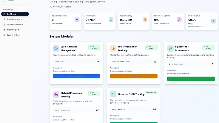 Mining Load Tracking