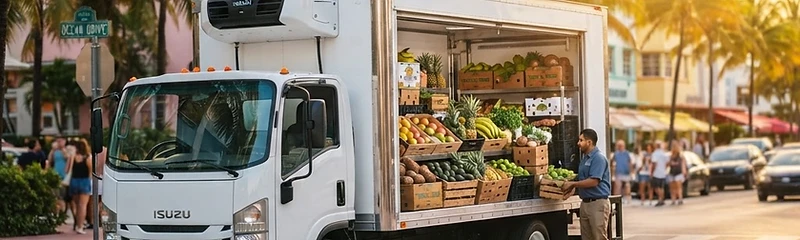 Yard King delivery truck at a community event