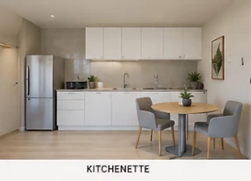 The Independence kitchenette drawing