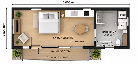 The Independence floor plan drawing