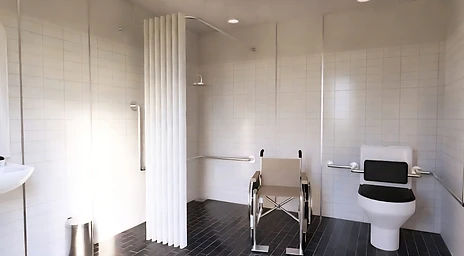 The Independence bathroom — toilet drawing