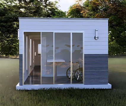 The Independence exterior — sliding doors drawing