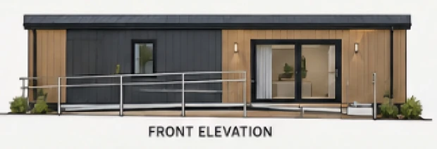 The Independence front elevation drawing
