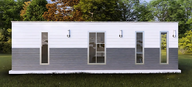 The Independence exterior — long side drawing