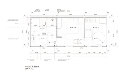 The Independence floor plan (annotated) drawing