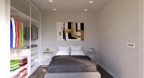 The Independence bedroom drawing