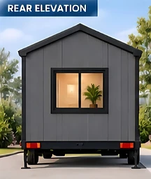 The Independence rear elevation drawing