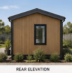 The Independence rear elevation drawing
