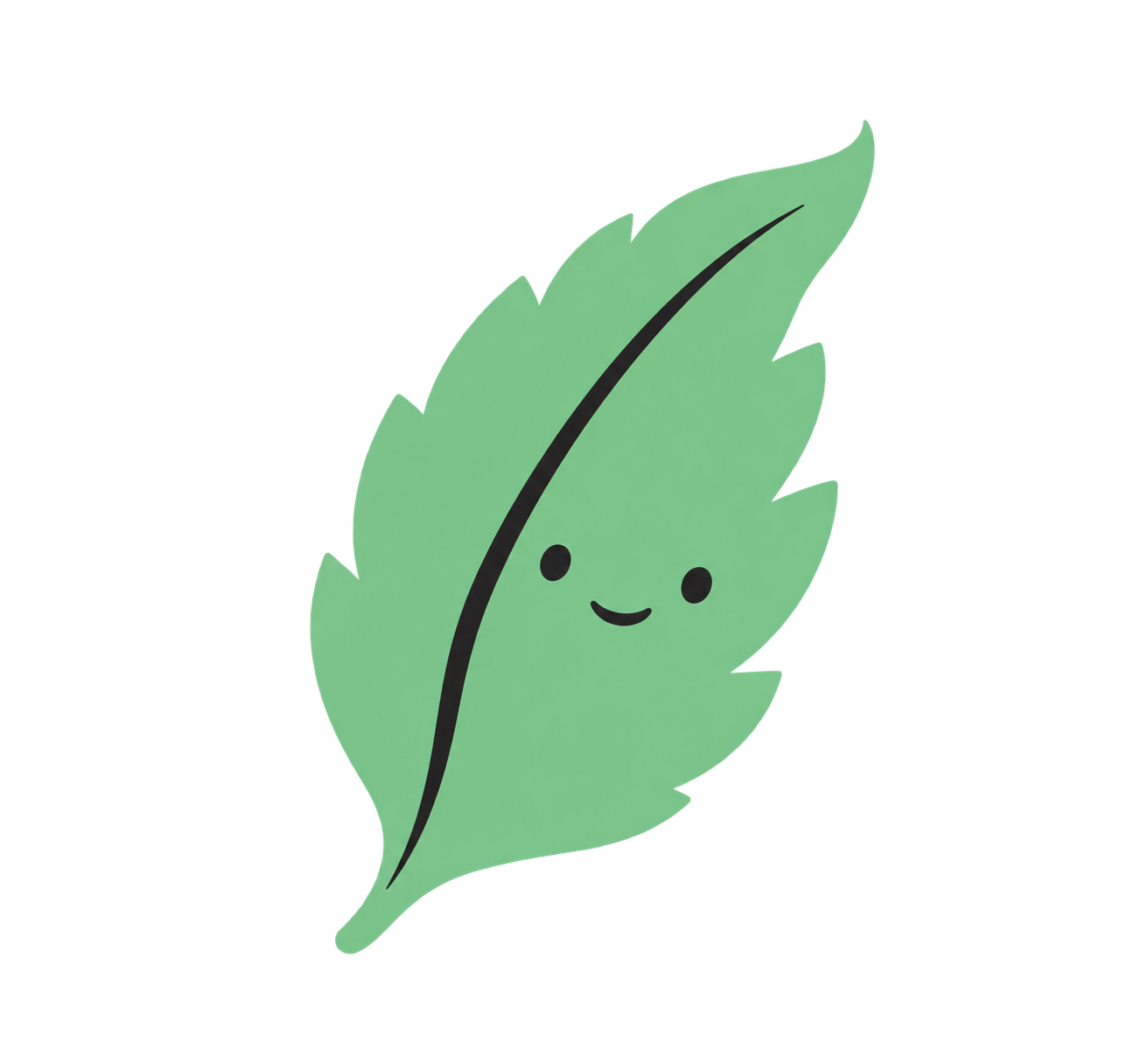 Mr. Minty, the Minty Clean leaf mascot