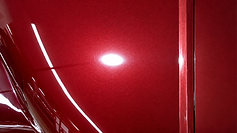 Red metallic paint after correction at GetRight Detailing in South Hackensack NJ